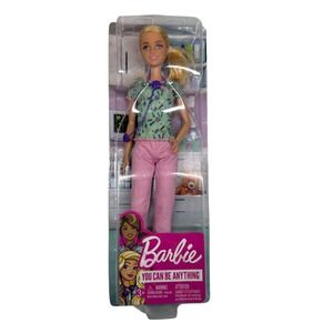 Barbie YOU CAN BE ANYTHING Nurse Career Doll w/ Stethoscope Scrubs Collector NEW